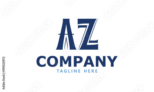 AZ A az initial logo | initial based abstract modern minimal creative logo, vector template image. luxury logotype logo, real estate homie logo. typography logo. initials logo