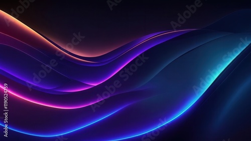 Vibrant Abstract Waves with Flowing Colours and Neon Gradients in Motion