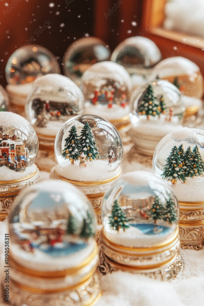 Snow Globes on Table