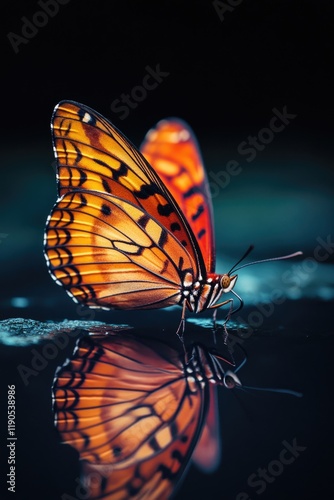 Close-up of butterfly on surface