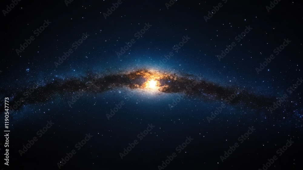 Supernatural light piercing the starlit sky, the full moon glowing brilliantly amidst a galaxy of sparkling stars