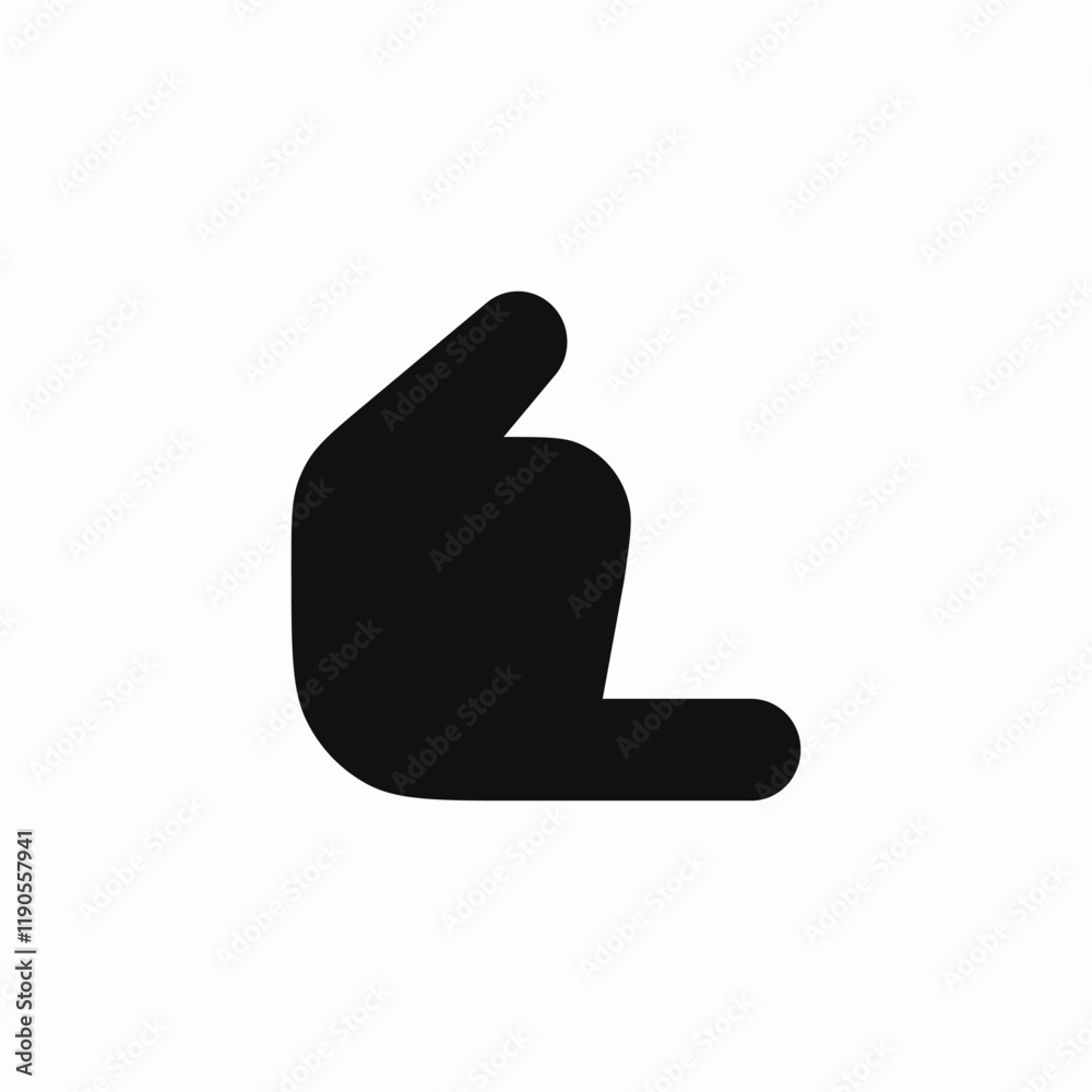 Hand fun gesture icon vector sign Hand fun gesture icon vector sign