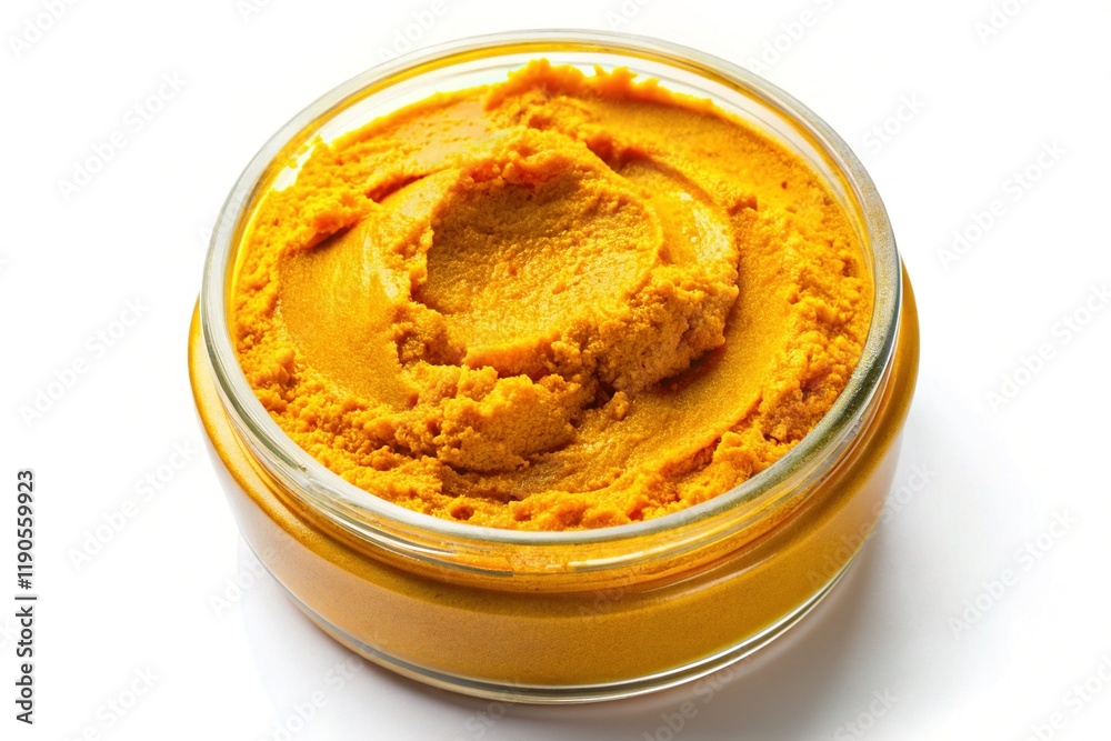 Malaysian Curry Paste Tub on White Background - August 2015 Stock Photo Malaysian Curry Paste Tub on White Background - August 2015 Stock Photo
