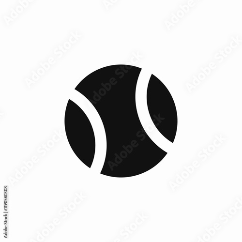 tennis sport ball icon vector sign