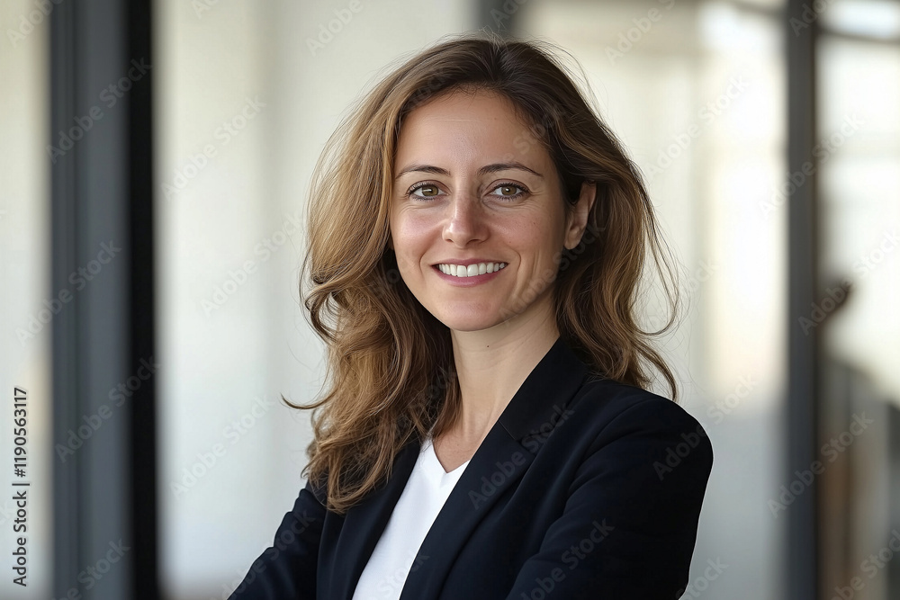 Portrait of a businesswoman in black outfits. Young confident business women with a confident smile. Portrait of a businesswoman in black outfits. Young confident business women with a confident smile.