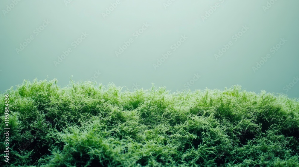 Fototapeta premium Lush green moss texture background.