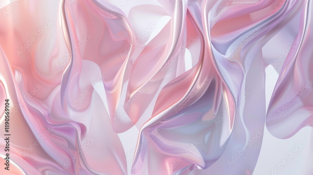 Obraz premium Abstract Pastel Fabric Drape Wallpaper