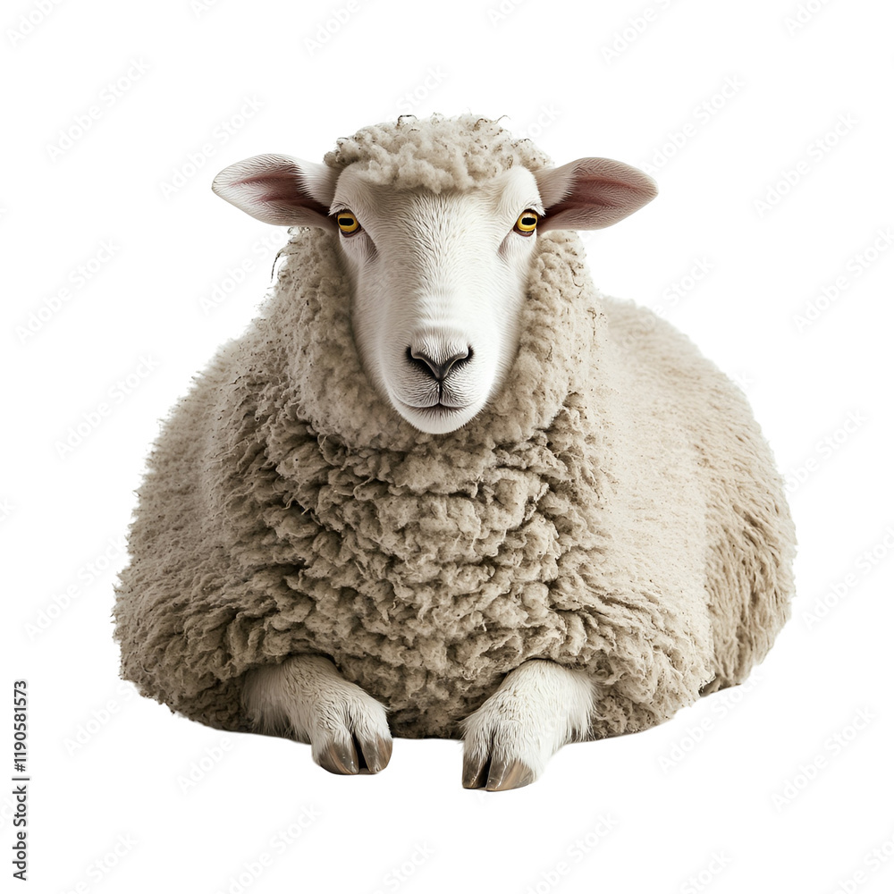 sheep isolated on white background sheep isolated on white background