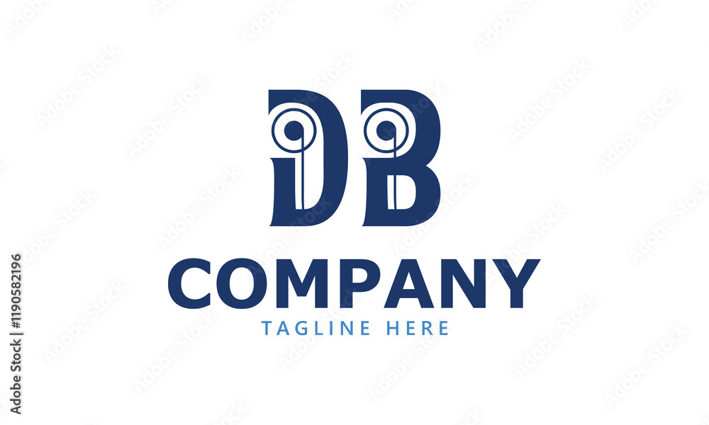 DB D db initial logo | initial based abstract modern minimal creative logo, vector template image. luxury logotype logo, real estate homie logo. typography logo. initials logo