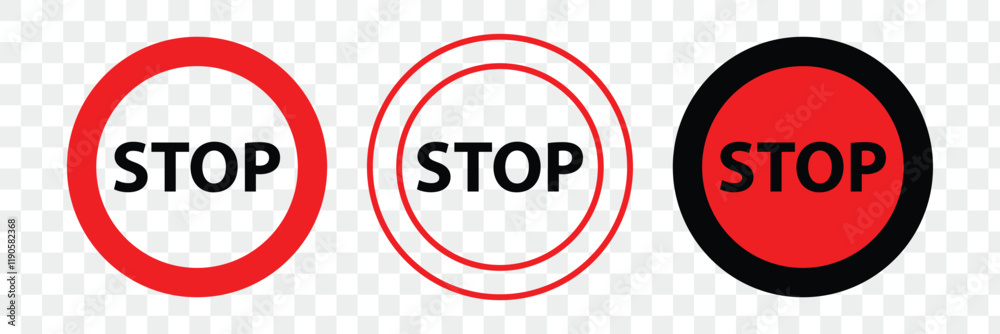 Prohibited Sign Isolated on a Transparent Background Prohibited Sign Isolated on a Transparent Background