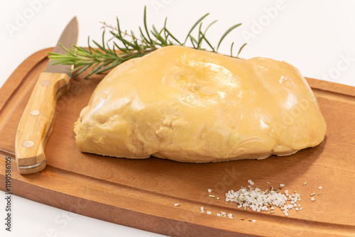 Photos lobe de foie gras de canard entier, en gros plan