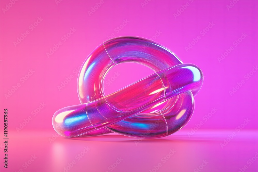A twisting and glowing 3D spiral in a vibrant color gradient. A twisting and glowing 3D spiral in a vibrant color gradient.