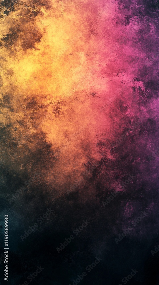 Bright pink and yellow grainy pattern layered on black, offering a dynamic and bold background for modern design style book illustration Bright pink and yellow grainy pattern layered on black, offering a dynamic and bold background for modern design style book illustration