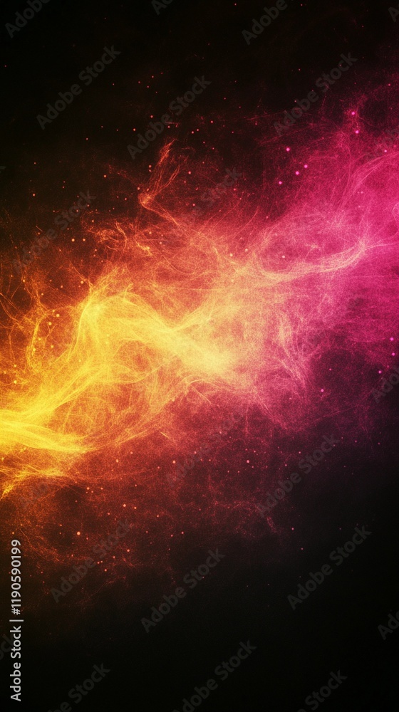 Bright pink and yellow grainy pattern layered on black, offering a dynamic and bold background for modern design style book illustration Bright pink and yellow grainy pattern layered on black, offering a dynamic and bold background for modern design style book illustration