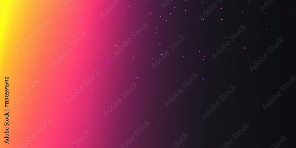 Obraz premium Intense pink and yellow speckled texture on black, delivering a dynamic and artistic feel for creative backgrounds style book illustration