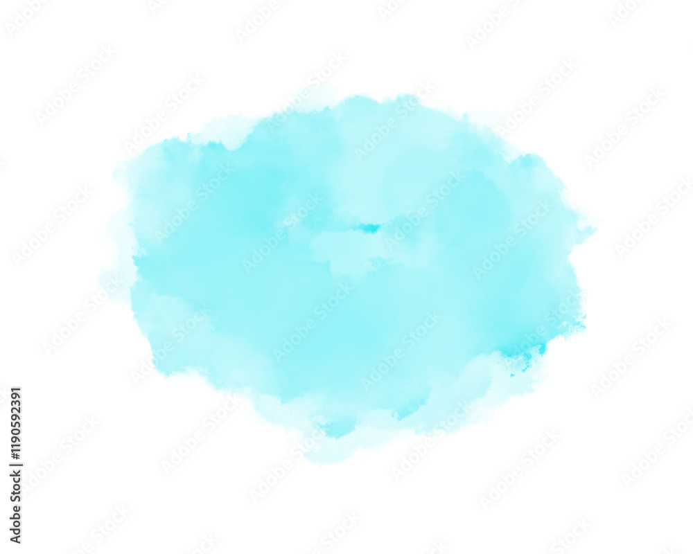 Иллюстрация Abstract watercolor shapes