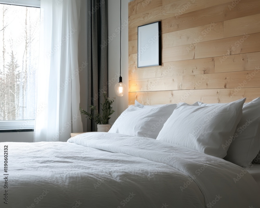 A cozy bedroom with warm lighting, carefully arranged furnishings, and soft shadow play enhancing the aesthetic A cozy bedroom with warm lighting, carefully arranged furnishings, and soft shadow play enhancing the aesthetic