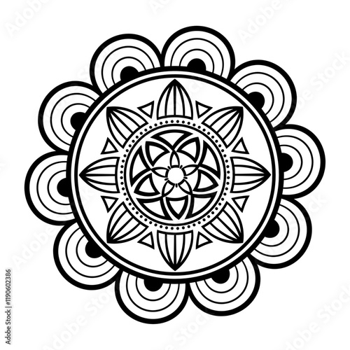 Mega mandala bundle for coloring book interior