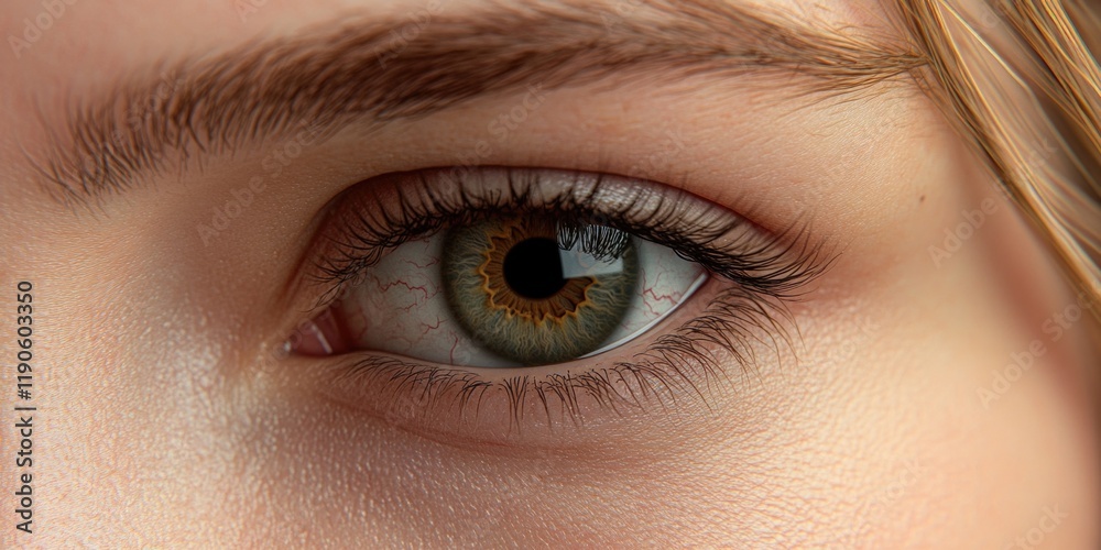 Obraz premium Person's Eye with Long Eyelashes