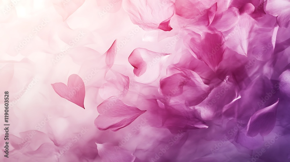 Floral Petals: A Dreamy, Soft Pink and Purple Abstract Floral Petals: A Dreamy, Soft Pink and Purple Abstract
