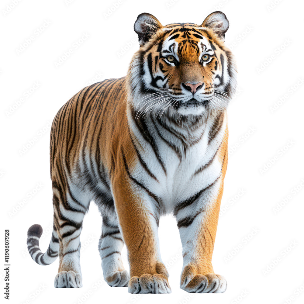 Fototapeta premium Majestic Siberian Tiger: A Powerful Portrait