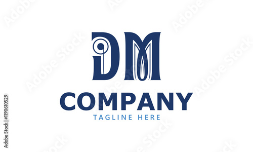 DM D dm initial logo | initial based abstract modern minimal creative logo, vector template image. luxury logotype logo, real estate homie logo. typography logo. initials logo