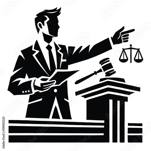 Lawyer in Court,