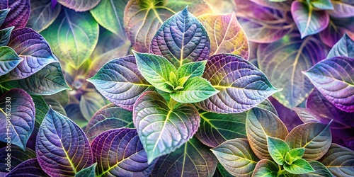 Hyptis Plant Double Exposure: Botanical Art & Nature Photography photo