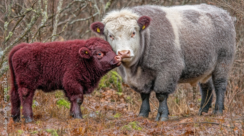 Fototapeta premium sheep and lamb