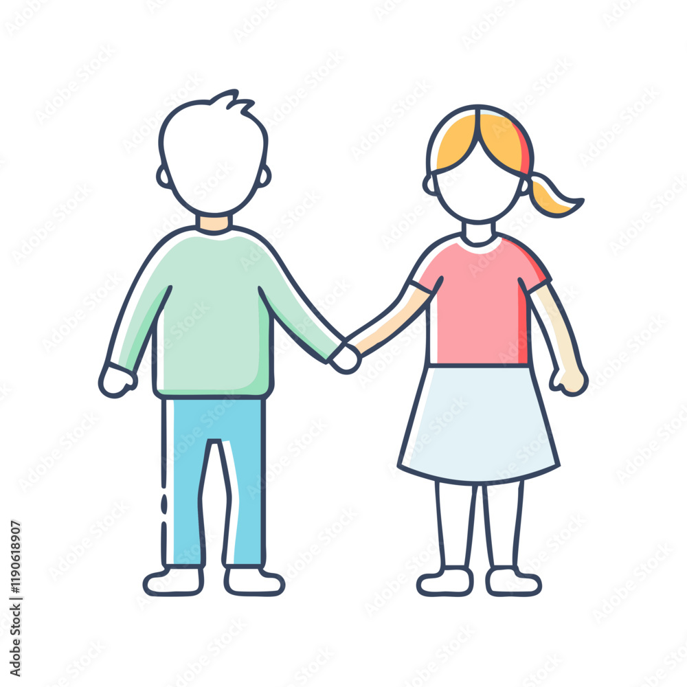 siblings holding hands vector icon, siblings holding hands vector illustration - simple illustration of siblings holding hands, perfect for logos siblings holding hands siblings holding hands vector icon, siblings holding hands vector illustration - simple illustration of siblings holding hands, perfect for logos siblings holding hands