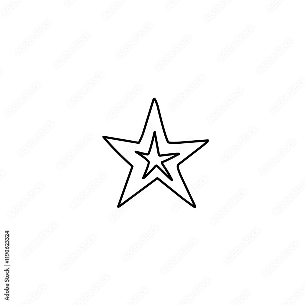 hand drawn starfish icon