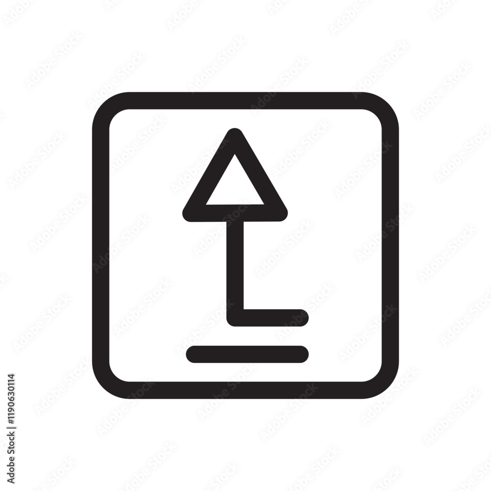 line icon Arrow pointing upward, symbolizing ascent, progress, or direction towards the top. line icon Arrow pointing upward, symbolizing ascent, progress, or direction towards the top.