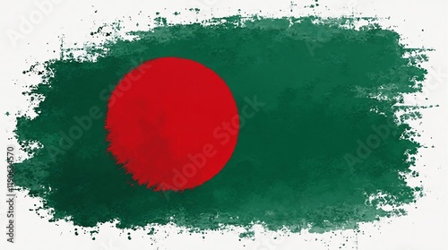 bangladesh flag painted
