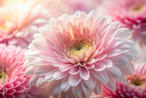 Macro Abstract Floral Mother's Day Decoration - Delicate Pink & White Petals