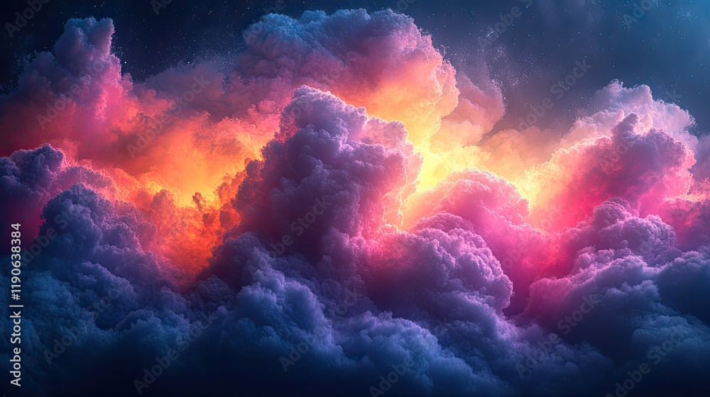 Colorful cloud backgrounds create a dreamy and ethereal wallpaper Colorful cloud backgrounds create a dreamy and ethereal wallpaper