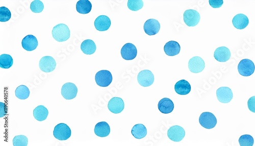 可愛い水玉模様（青、水色）