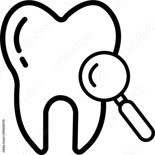 Tooth Pin icon Dental Services, Dental clinic location icon vector. Dentist teeth treatment map location symbol outline icon. Editable stroke