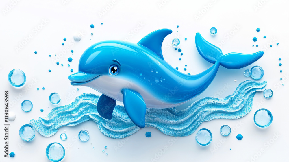 Obraz premium dolphin jumping in water