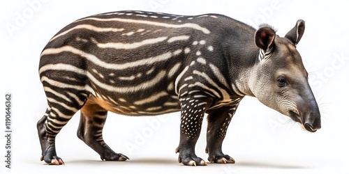 Majestic Brazilian Tapir: Wildlife Stock Photo of a South American Tapir photo