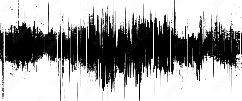 Vector brush grunge texture Rough Black Scratches splatter grunge distressed background.