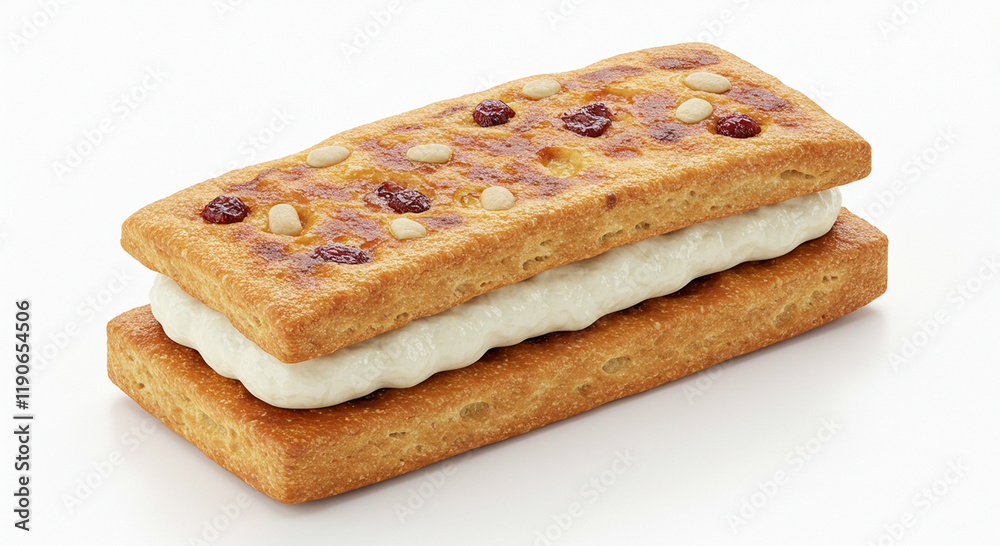 Delicious Cream Filled Biscuit with Nuts and Jam Delicious Cream Filled Biscuit with Nuts and Jam