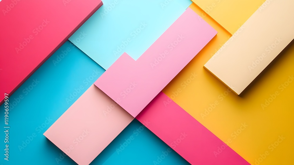 Abstract Colorful Geometric Shapes Design Abstract Colorful Geometric Shapes Design