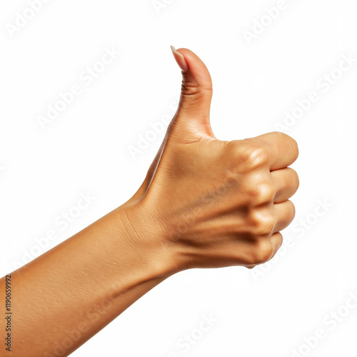 hand showing thumbs up