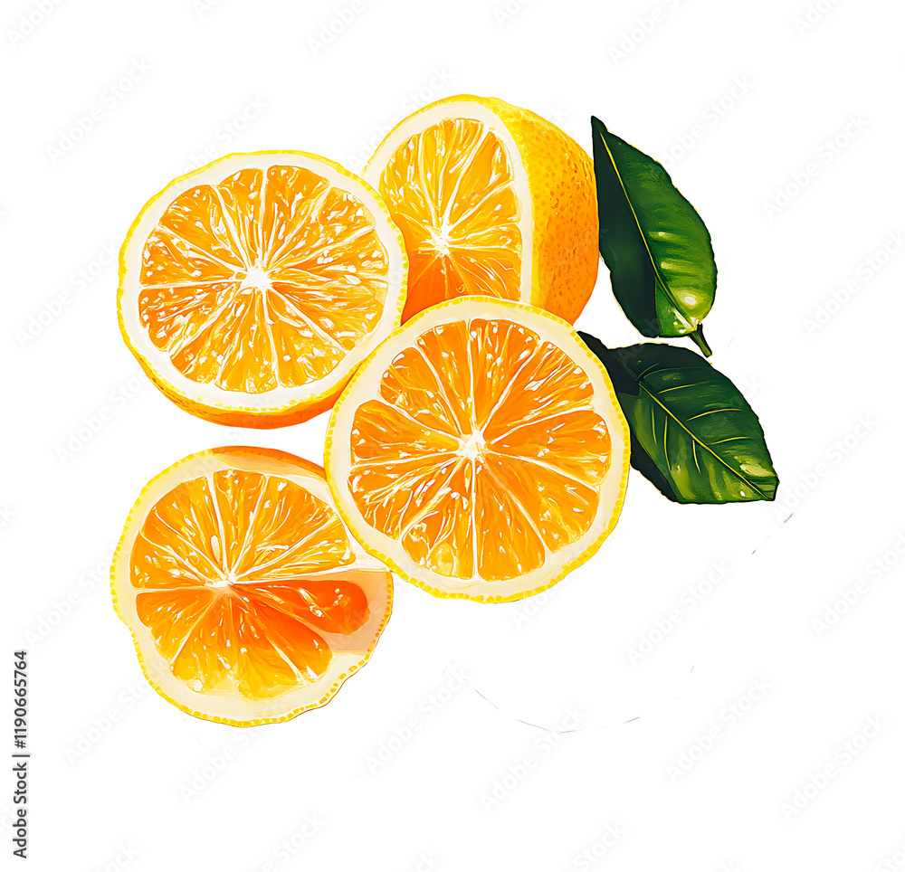 Fototapeta premium Lemon Clustered