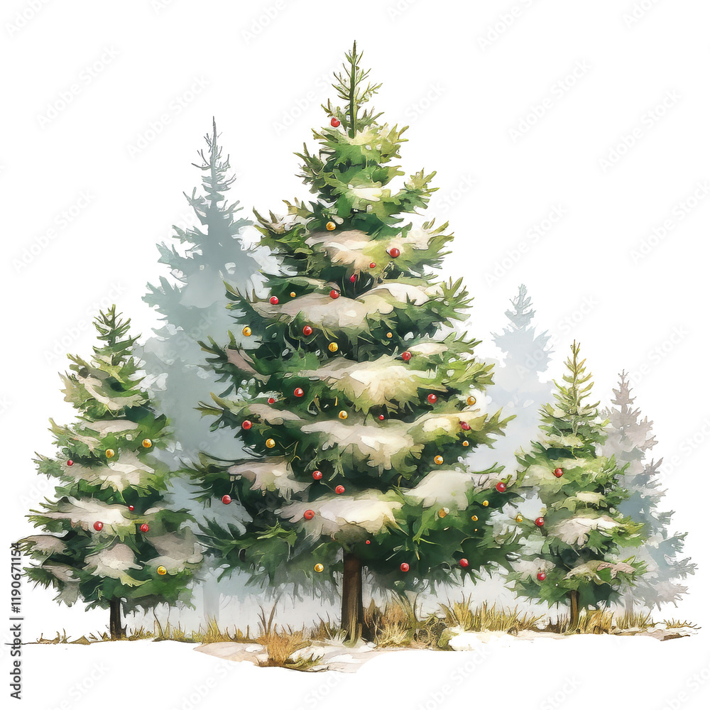 Fototapeta premium Tree Clipart Vector Illustration