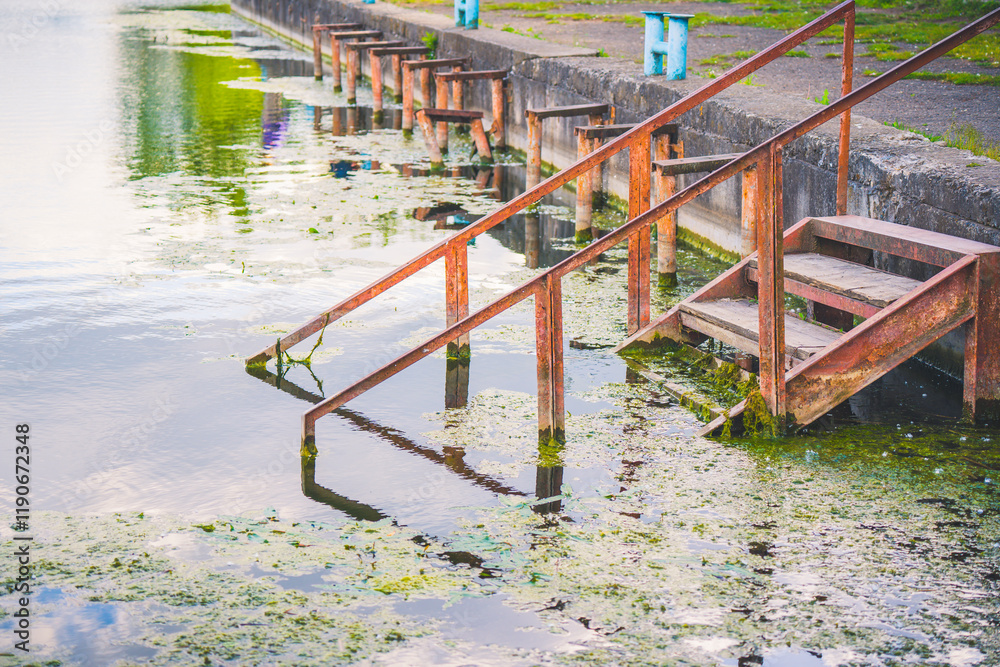stairs leading to the water
