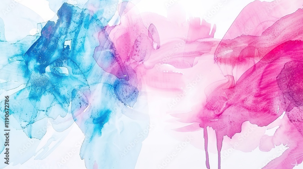 Fototapeta premium Watercolor_background_Sky_background_Colorful