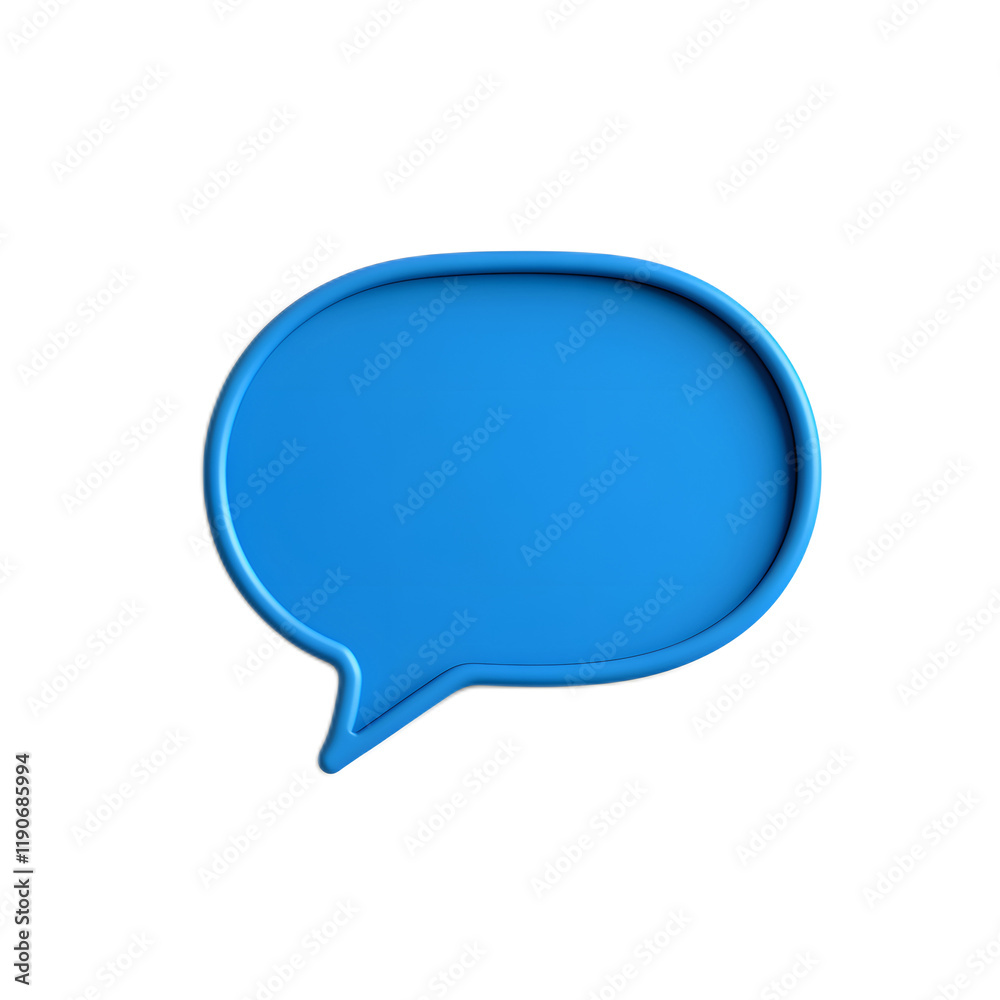 Blue Transparent Speech Bubble Graphic for Communication and Dialogue Blue Transparent Speech Bubble Graphic for Communication and Dialogue