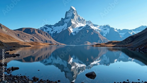 Wallpaper Mural Sunlit peaks of the iconic Matterhorn overlook a serene alpine lake in Switzerland's breathtaking Zermatt region Torontodigital.ca
