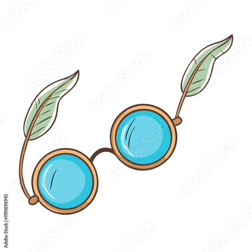 poet s glasses vector icon, poet s glasses vector illustration - simple illustration of poet s glasses, perfect for logos poet s glasses 